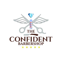 The Confident Barbershop logo