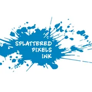Splattered Pixels Ink logo