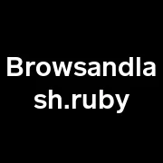 Browsandlash.ruby logo