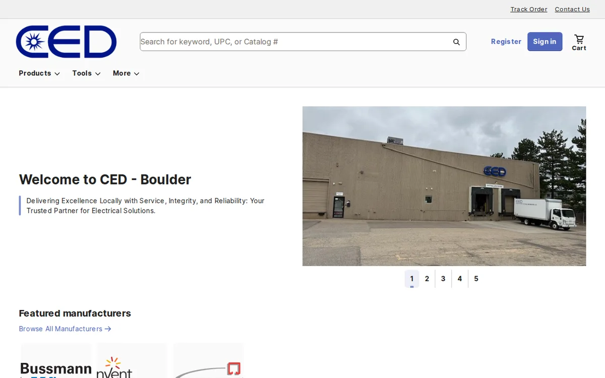 The front page of cedboulder.portalced.com