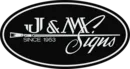 Logo firmy J & M Signs