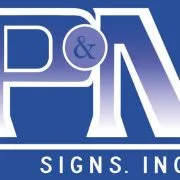 Logo for P & M Signs